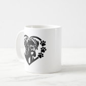 Boxer Kaffeetasse (Vorderseite Links)