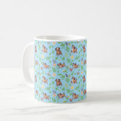 Boxer Kaffeetasse Frühlingsflorales Geschenk für H (Vorderseite Links)