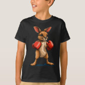 Boxer Kangaroo lacht für einen Fun-Fight-Vibe T-Shirt (Vorderseite)