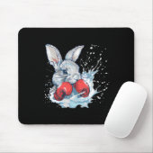 Boxer Kaninchen mit Boxhandschuhen Kickboxen Lusti Mousepad (Mit Mouse)