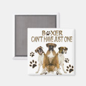 Boxer kann nicht nur ein Geschenk haben Magnet (Vorderseite/Rückseite)