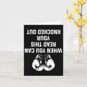 Boxer Karte (Gelbe Blume)