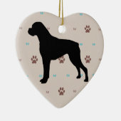 Boxer Keramik Ornament (Rechts)