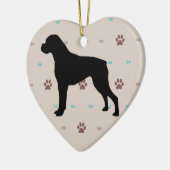 Boxer Keramik Ornament (Links)