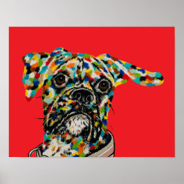 Boxer-Kunst Poster