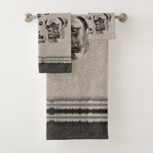 Boxer Kunst, wenn alles versage Zitat Badhandtuch Set