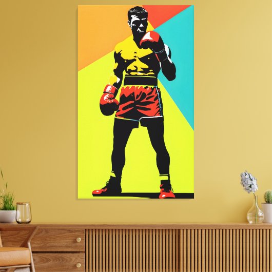 Boxer Leinwanddruck (Insitu (Wohnzimmer))