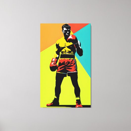 Boxer Leinwanddruck (Vorderseite)