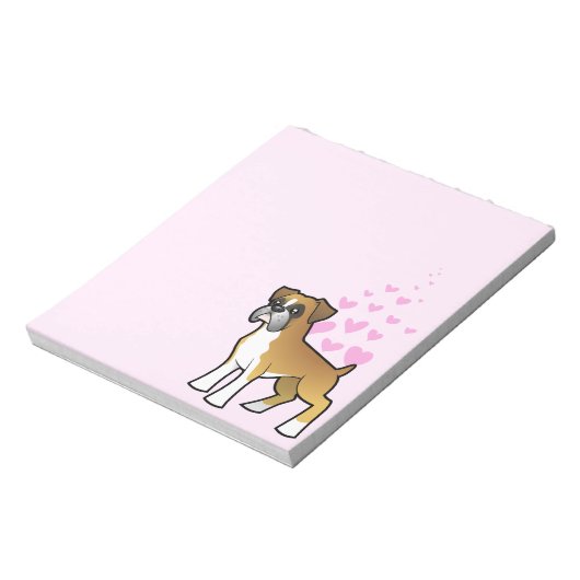 Boxer Liebe Notizblock (Rotiert)