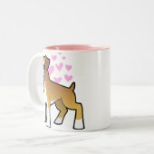 Boxer-Liebe Zweifarbige Tasse (Vorderseite Links)