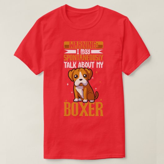 Boxer-Liebhaber T-Shirt (Design vorne)