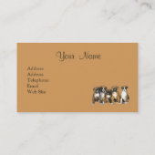 Boxer-Liebhaber-Visitenkarte Visitenkarte (Rückseite)