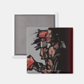 Boxer liegt runter magnet (Vorderseite/Rückseite)