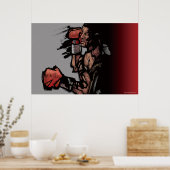 Boxer liegt runter poster (Küche)