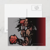 Boxer liegt runter postkarte (Vorne/Hinten)