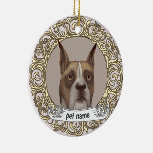 Boxer Love Memory Ornament (Rechts)