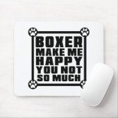 BOXER MACHEN MICH GLÜCKLICH SIE NICHT SOVIEL MOUSEPAD (Mit Mouse)