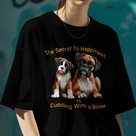 Boxer macht das Geheimnis zum Glück T-Shirt