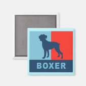 Boxer Magnet Square (Vorderseite/Rückseite)