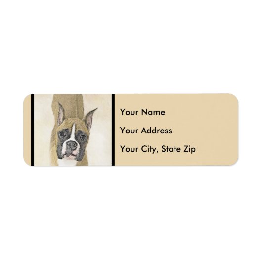 Boxer-Malerei - Niedliche Original Hunde-Kunst (Vorne)