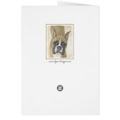 Boxer-Malerei - Niedliche Original Hunde-Kunst (Hinten)