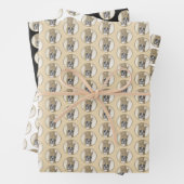 Boxer-Malerei - Niedliche Original Hunde-Kunst Geschenkpapier Set (Beispiel)