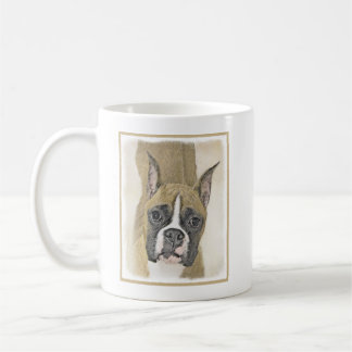 Boxer-Malerei - Niedliche Original Hunde-Kunst Kaffeetasse