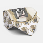 Boxer-Malerei - Niedliche Original Hunde-Kunst Krawatte (Gerollt)