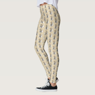 Boxer-Malerei - Niedliche Original Hunde-Kunst Leggings
