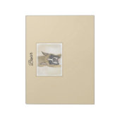 Boxer-Malerei - Niedliche Original Hunde-Kunst Notizblock (Rotiert)