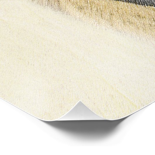 Boxer-Malerei - Niedliche Original Hunde-Kunst Poster (Ecke)