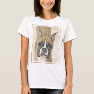 Boxer-Malerei - Niedliche Original Hunde-Kunst T-Shirt
