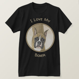 Boxer-Malerei - Niedliche Original Hunde-Kunst T-Shirt