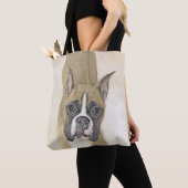 Boxer-Malerei - Niedliche Original Hunde-Kunst Tasche (Von Nahem)