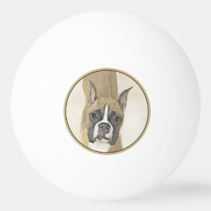 Boxer-Malerei - Niedliche Original Hunde-Kunst Tischtennisball