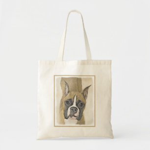 Boxer-Malerei - Niedliche Original Hunde-Kunst Tragetasche
