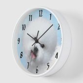Boxer-Malerei - Niedliche Original Hunde-Kunst Uhr (Winkel)