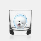 Boxer-Malerei - Niedliche Original Hunde-Kunst Whiskyglas (Rückseite)