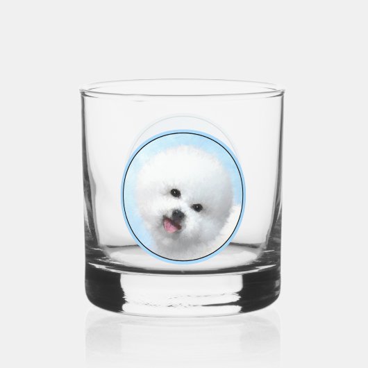 Boxer-Malerei - Niedliche Original Hunde-Kunst Whiskyglas (Rückseite)