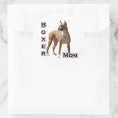 Boxer Mama 4 - Aufkleber (Tasche)