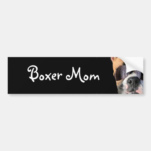 Boxer-Mama-Autoaufkleber Autoaufkleber (Vorne)