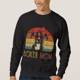 Boxer Mama Boxer Dog Mama Lover Geschenk Vintages Sweatshirt