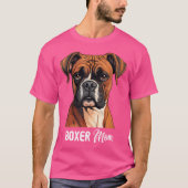 Boxer Mama Dog Boxer T-Shirt (Vorderseite)