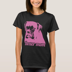 Boxer Mama Dog Face Dog Pet Bekleidung Gegenstand T-Shirt