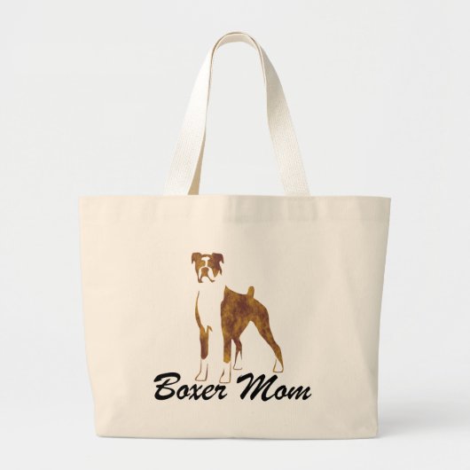 Boxer-Mama Jumbo Stoffbeutel (Vorne)