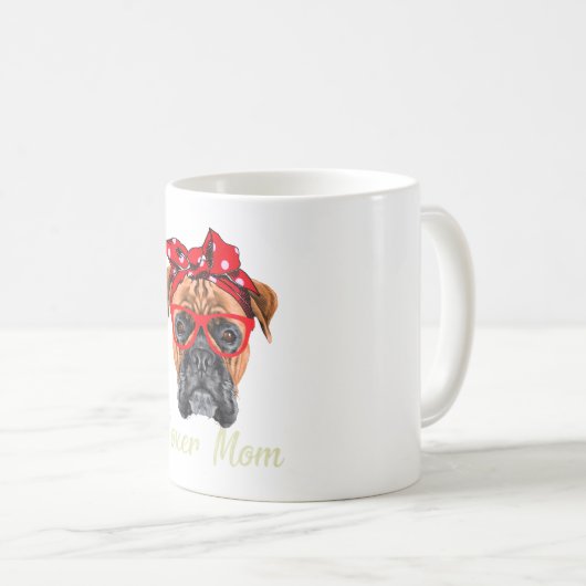 Boxer Mama Kaffeetasse (VorderseiteRechts)
