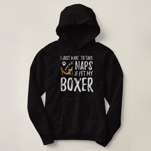 Boxer Mama Nickerchen Funny Dog Mama Geschenk Idee Hoodie (Design vorne)