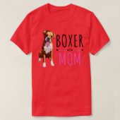 Boxer Mama Niedlich Boxer Lover Dog Eigentümer T-Shirt (Design vorne)