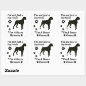 Boxer Mama Quadratischer Aufkleber (Blatt)