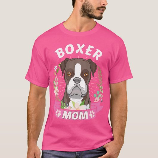 Boxer Mama Shirt Muttertagsgeschenk (Vorderseite)